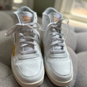 White high top Reebok shoes